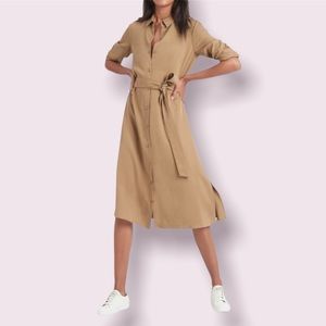 Banana Republic Tan Midi Dress